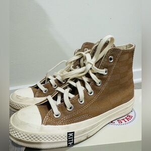 KITH Converse Unisex Sneakers in Camel and Black